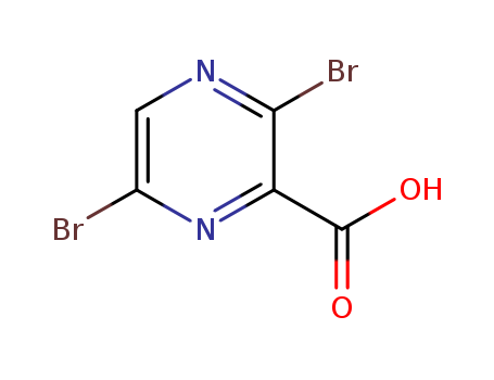3,6-dibromopyrazine-2-carboxylic acid