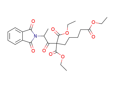 Molecular Structure of 95820-20-5 (ETHYL-6,6-DICARBETHOXY-7-OXO-8-PHTHALIMIDOPELARGONAT)