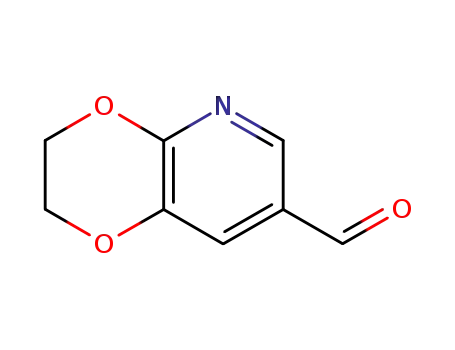 Molecular Structure of 95849-26-6 (2,3-dihydro-[1,4]dioxino[2,3-b]pyridine-7-carbaldehyde)