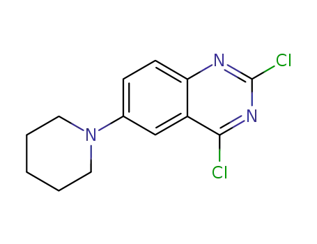 Molecular Structure of 96086-61-2 (Quinazoline, 2,4-dichloro-6-(1-piperidinyl)-)