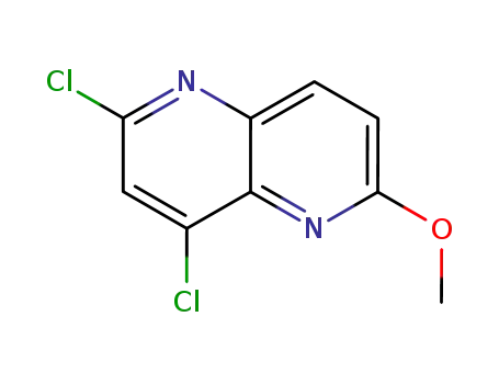 Molecular Structure of 959990-35-3 (2,4-Dichloro-6-methoxy-1,5-naphthyridine)