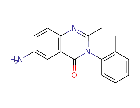 Molecular Structure of 963-34-8 (6-amino-2-methyl-3-(2-methylphenyl)quinazolin-4-one)