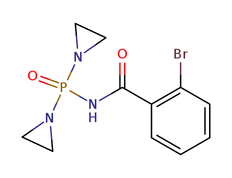 Molecular Structure of 956-93-4 (N-[bis(aziridin-1-yl)phosphoryl]-2-bromobenzamide)