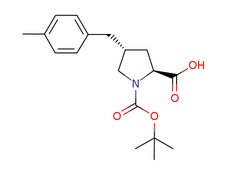 N-t-Butoxycarbonyl-trans-4-(4-methylbenzyl)-L-proline;(2S,4R)-1-t-Butoxycarbonyl-4-(4-methylbenzyl)pyrrolidine-2-carboxylic acid