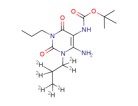 (6-amino-2,4-dioxo-1-heptadeuteriopropyl-3-propyl-1,2,3,4-tetrahydro-pyrimidin-5-yl)-carbamic acid tert-butyl ester