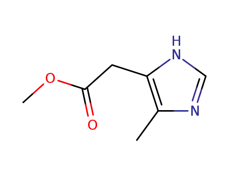 Molecular Structure of 942204-94-6 (1H-Imidazole-5-acetic  acid,  4-methyl-,  methyl  ester)