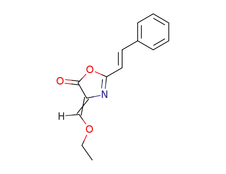 Molecular Structure of 94271-08-6 (2-styryl-4-ethoxymethylene-5-oxazolone)