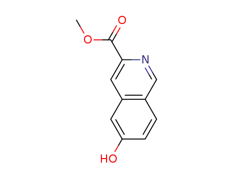 Molecular Structure of 942076-85-9 (methyl 6-hydroxyisoquinoline-3-carboxylate)