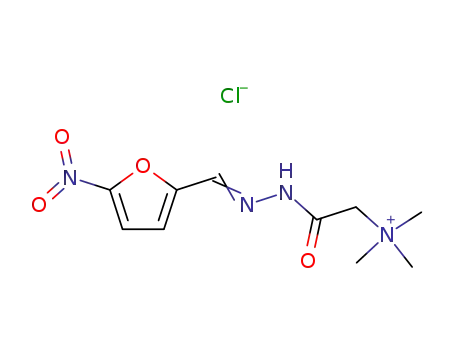 Molecular Structure of 95980-83-9 (N,N,N-trimethyl-2-{(2E)-2-[(5-nitrofuran-2-yl)methylidene]hydrazinyl}-2-oxoethanaminium chloride)