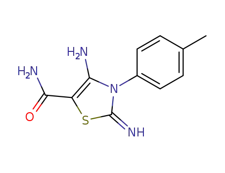 4-amino-2-imino-3-<i>p</i>-tolyl-2,3-dihydro-thiazole-5-carboxylic acid amide