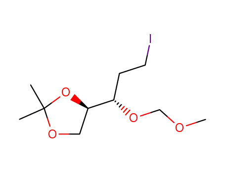 Molecular Structure of 374570-33-9 ((2R,3S)-5-iodo-1,2-(isopropylidenedioxy)-3-(methoxymethoxy)pentane)