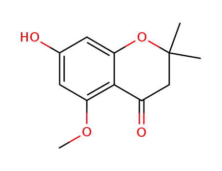 4H-1-Benzopyran-4-one,
2,3-dihydro-7-hydroxy-5-methoxy-2,2-dimethyl-