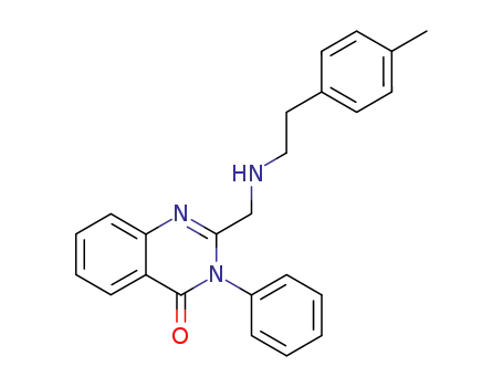 Molecular Structure of 95833-40-2 (2-({[2-(4-methylphenyl)ethyl]amino}methyl)-3-phenylquinazolin-4(3H)-one)