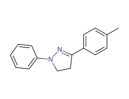 Molecular Structure of 959-07-9 (4,5-Dihydro-3-(4-methylphenyl)-1-phenyl-1H-pyrazole)