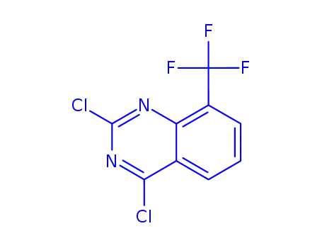 Molecular Structure of 959237-52-6 (2,4-dichloro-8-(trifluoromethyl)quinazoline)