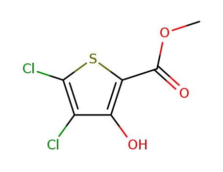 Molecular Structure of 96232-70-1 (METHYL 4,5-DICHLORO-3-HYDROXYTHIOPHENE-2-CARBOXYLATE)