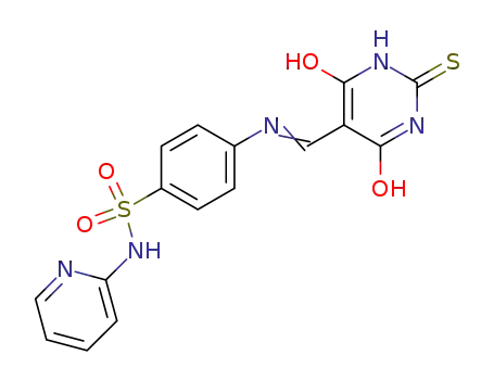 4-{[(4,6-Dioxo-2-sulfanylidenetetrahydropyrimidin-5(2H)-ylidene)methyl]amino}-N-(pyridin-2-yl)benzene-1-sulfonamide