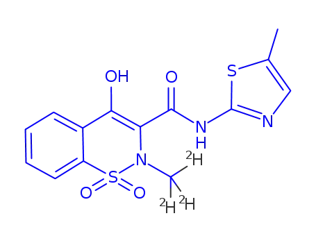Molecular Structure of 942047-63-4 (MELOXICAM-D3)