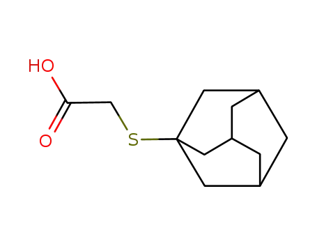 Molecular Structure of 95769-28-1 ((1-ADAMANTYLSULFANYL)ACETIC ACID)