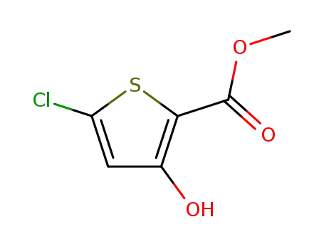 Molecular Structure of 96232-69-8 (Methyl 5-chloro-3-hydroxythiophene-2-carboxylate)