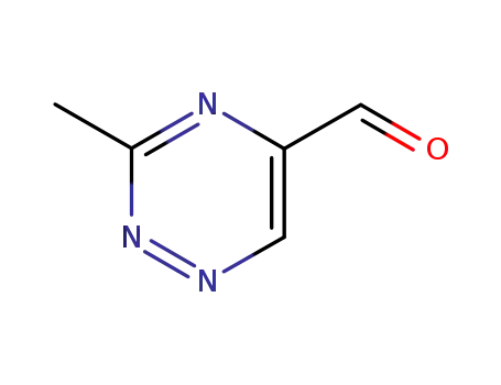 Molecular Structure of 94243-22-8 (3-METHYL-[1,2,4]TRIAZINE-5-CARBALDEHYDE)