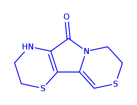 Molecular Structure of 942293-10-9 (2H,5H-Pyrrolo[2,1-c:3,4-b]bis[1,4]thiazin-5-one,  3,4,7,8-tetrahydro-)