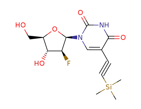 1-(2-deoxy-2-fluoro-beta-D-arabinofuranosyl)-5-[(trimethyl-lambda~4~-sulfanyl)ethynyl]pyrimidine-2,4(1H,3H)-dione