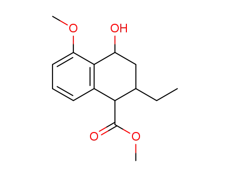 1-Naphthoic acid, 2-ethyl-1,2,3,4-tetrahydro-4-hydroxy-5-methoxy-, methyl ester