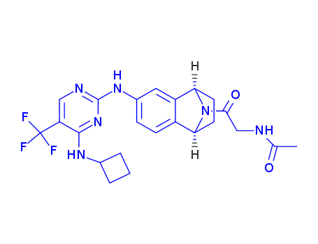 PF-03814735;Acetamide,N-[2-[(1S,4R)-6-[[4-(cyclobutylamino)-5-(trifluoromethyl)-2-pyrimidinyl]amino]-1,2,3,4-tetrahydronaphthalen-1,4-imin-9-yl]-2-oxoethyl]-