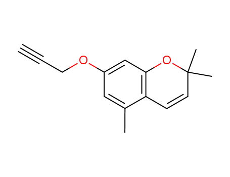 Molecular Structure of 94244-09-4 (2,2,5-trimethyl-7-(prop-2-yn-1-yloxy)-2H-chromene)