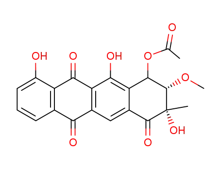 Acetic acid (2S,3S)-3,10,12-trihydroxy-2-methoxy-3-methyl-4,6,11-trioxo-1,2,3,4,6,11-hexahydro-naphthacen-1-yl ester