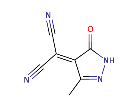 Propanedinitrile,  (1,5-dihydro-3-methyl-5-oxo-4H-pyrazol-4-ylidene)-  (9CI)