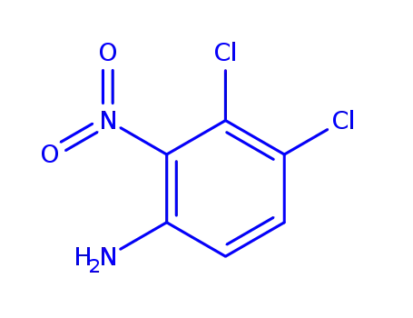 Molecular Structure of 958804-40-5 (3,4-DICHLORO-2-NITROANILINE)