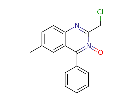 2-(클로로메틸)-6-메틸-4-페닐-퀴나졸린 3-옥사이드