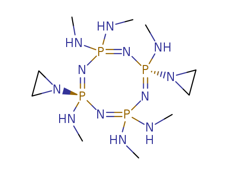 1,5-BIS(1-AZIRIDINYL)GEM-1,3,3',5,7,7'-HEXAKIS(METHYLAMINO)-2,4,6,8,1,3,5,7-TETRAAZATETRAPHOSPHOCINECAS