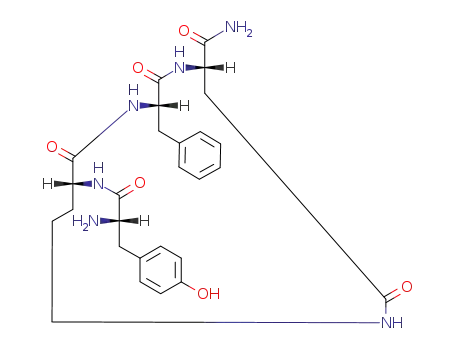 Molecular Structure of 96382-72-8 (cyclo(tyrosyl-ornithyl-phenylalanyl-aspartamide))