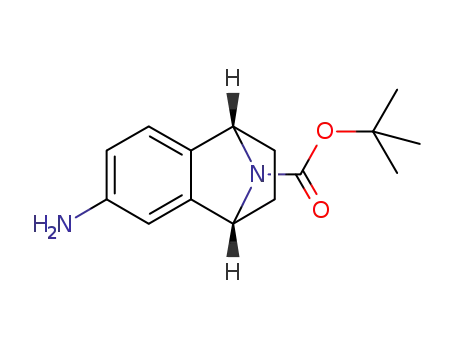 Molecular Structure of 942492-23-1 (Naphthalen-1,4-iMine-9-carboxylic acid, 6-aMino-1,2,3,4-tetrahydro-, 1,1-diMethylethyl ester, (1S,4R)-)