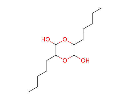 Molecular Structure of 959-21-7 (3,6-dipentyl-1,4-dioxane-2,5-diol)