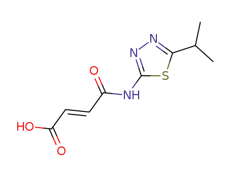 2-Butenoic acid,
4-[[5-(1-methylethyl)-1,3,4-thiadiazol-2-yl]amino]-4-oxo-, (E)-