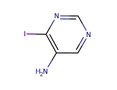 Molecular Structure of 942067-98-3 (5-PyriMidinaMine, 4-iodo-)