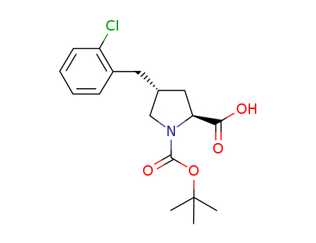 N-t-Butoxycarbonyl-trans-4-(2-chlorobenzyl)-L-proline;(2S,4R)-1-t-Butoxycarbonyl-4-(2-chlorobenzyl)pyrrolidine-2-carboxylic acid