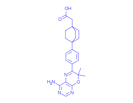 Bicyclo[2.2.2]octane-1-acetic acid, 4-[4-(4-amino-7,7-dimethyl-7H-pyrimido[4,5-b][1,4]oxazin-6-yl)phenyl]-