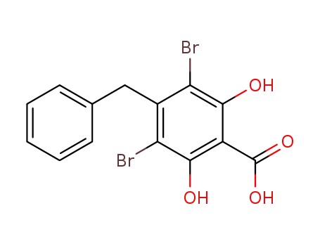 4-벤질-3,5-디브로모-2,6-디하이드록시-벤조산