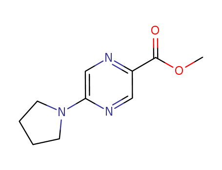 2-Pyrazinecarboxylic acid, 5-(1-pyrrolidinyl)-, methyl ester
