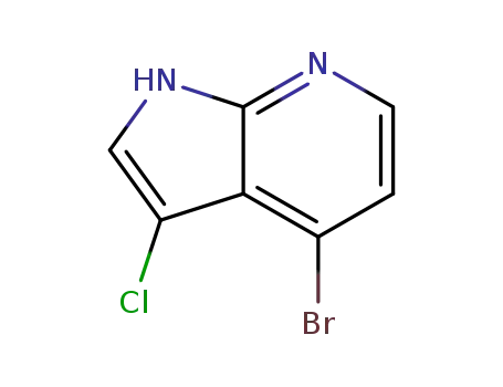 1H-Pyrrolo[2,3-b]pyridine, 4-broMo-3-chloro-