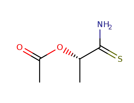 Molecular Structure of 96965-14-9 ((S)-2-AcetoxypropanethioaMide)