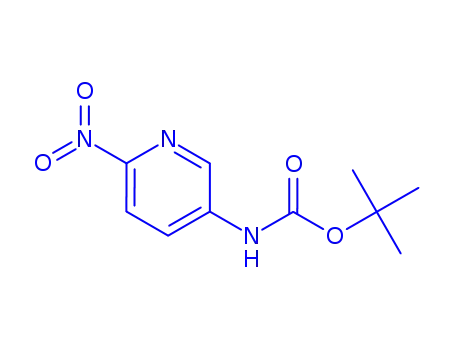 Molecular Structure of 96721-84-5 (N-Boc-3-amino-6-nitropyridine)