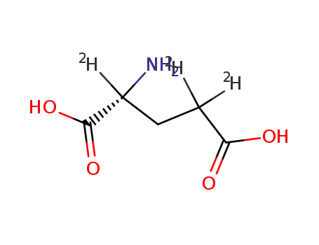 Molecular Structure of 96927-56-9 (DL-GLUTAMIC-2,4,4-D3 ACID)