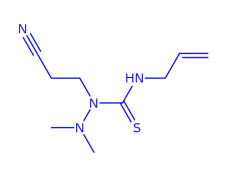 Molecular Structure of 96804-31-8 (1-(2-cyanoethyl)-2,2-dimethyl-N-prop-2-en-1-ylhydrazinecarbothioamide)