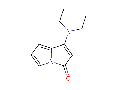 Molecular Structure of 944-74-1 (1-(diethylamino)-3H-pyrrolizin-3-one)
